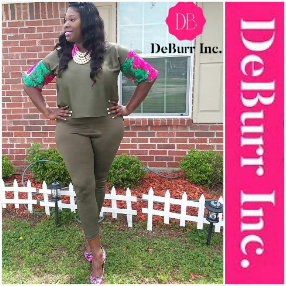 2 piece dress suit w/ lace